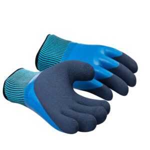 wear resistant sea labor protection rubber impregnated gloves latex waterproof and anti slip labor work site work rubber labor protection gloves